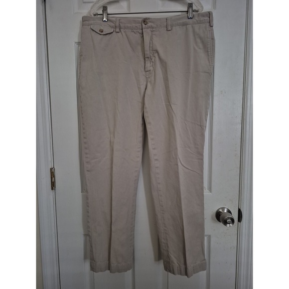 Polo Ralph Lauren Bedford Chino Straight Fit Cotton Twill Pant Tan Mens 38W x 29 - Picture 1 of 7